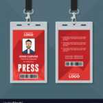 Press Id Card Design Template Royalty Free Vector Image pertaining to Media Id Card Templates