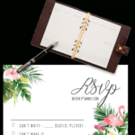 Printable Free Wedding Rsvp Template &amp; Cards Microsoft Word with Wedding Rsvp Postcard Template Free