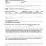 Printable Lease Agreement - Fill Online, Printable, Fillable for Free Printable Residential Lease Agreement Template