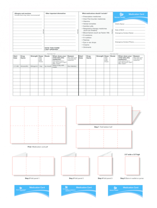 Printable Medication List For Wallet - Fill Out And Sign Printable Pdf  Template | Signnow for Medication Card Template
