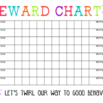 Printable Reward Chart - The Girl Creative with regard to Blank Reward Chart Template