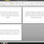 Printing Notes On Actual Note/Index Cards - Free Word Template inside Microsoft Word Index Card Template