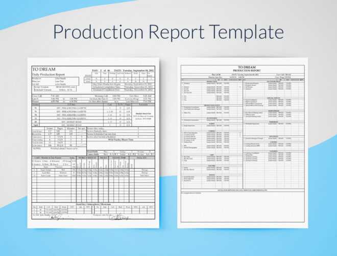 Production Report Template For Excel - Free Download | Sethero in Production Status Report Template