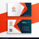 Professional Business Card Template Design Vector Image within Professional Name Card Template