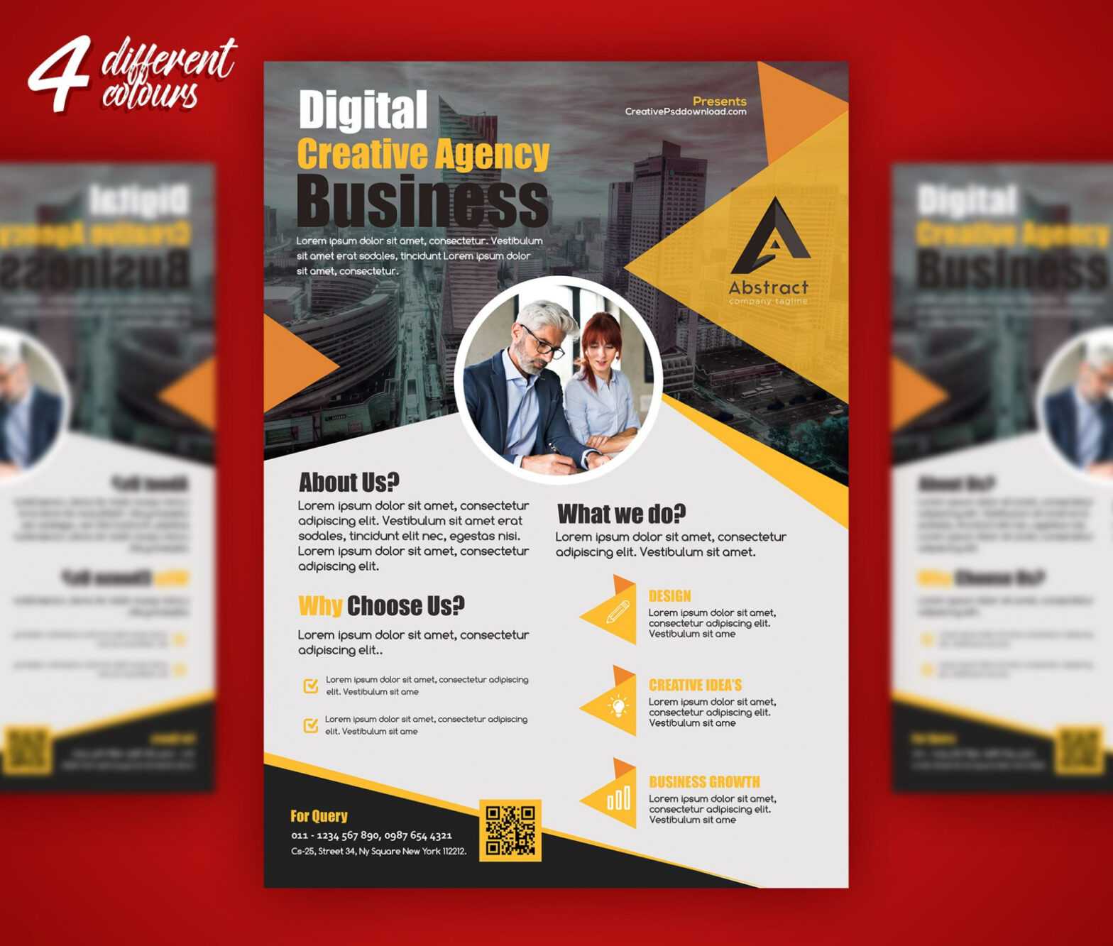Professional Business Flyer Psd Freebie intended for Flyer Design Templates Psd Free Download