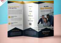 Professional Corporate Tri-Fold Brochure Free Psd Template pertaining to 3 Fold Brochure Template Psd Free Download