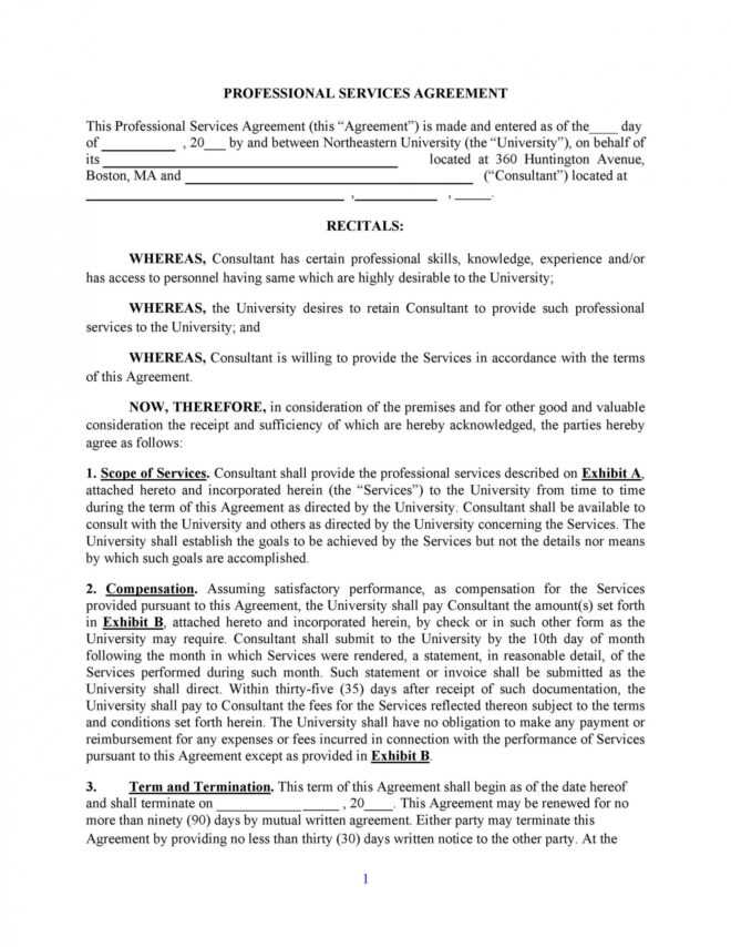 Professional Service Agreement Template ~ Addictionary regarding Physician Professional Services Agreement Template