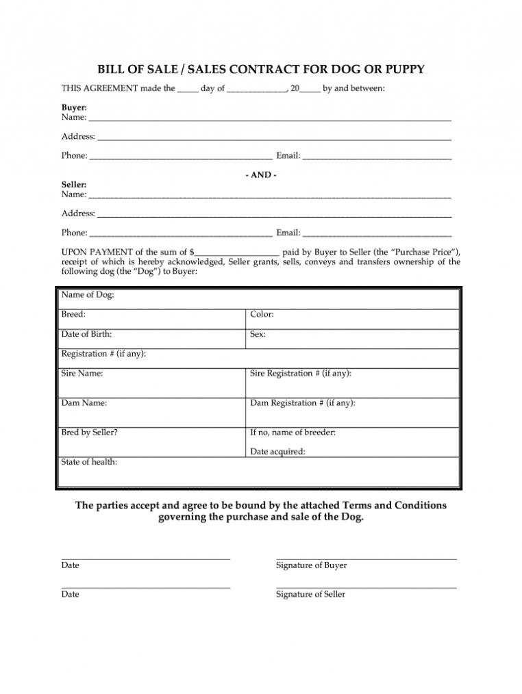 Puppy Contract Template Pdf - Fill Out And Sign Printable Pdf Template |  Signnow within Puppy Contract Templates