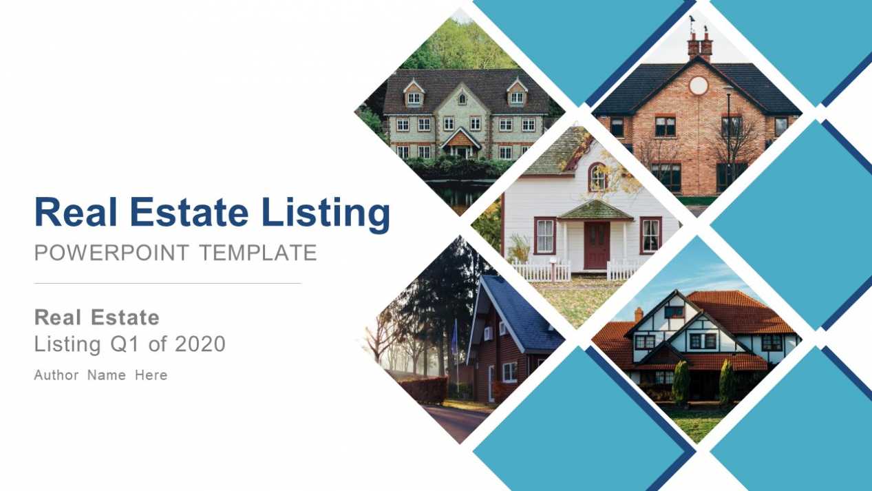 Real Estate Listing Powerpoint Template intended for Real Estate Listing Presentation Template