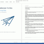 Release Notes Templates in Software Release Notes Template Word