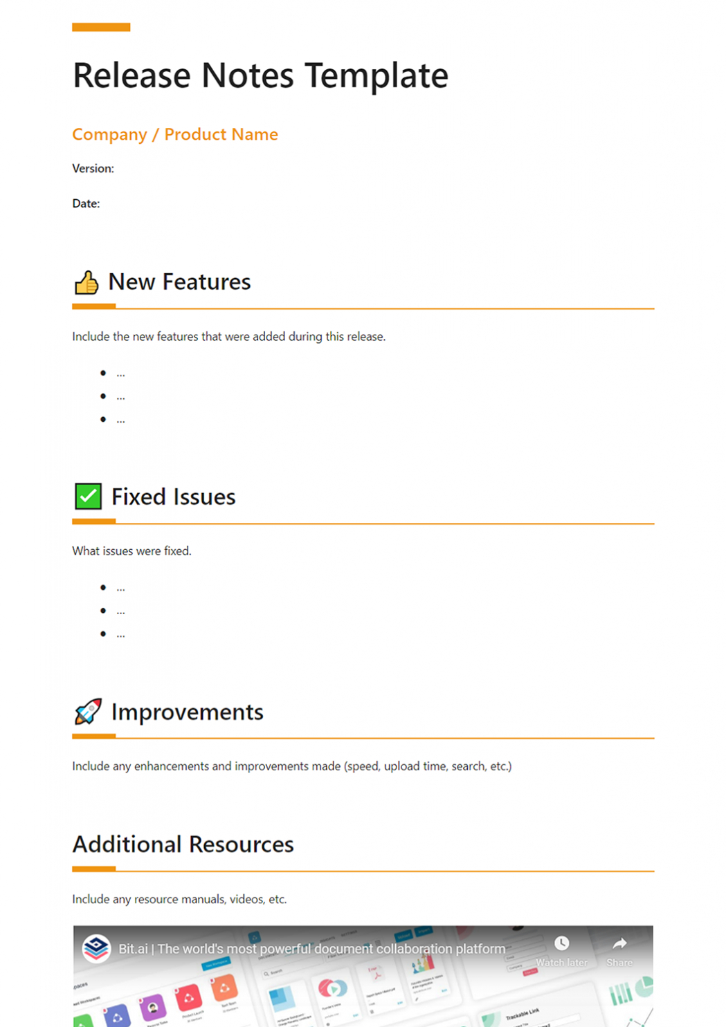 Release Notes: What Are They &amp; How To Write Them? (Free in Build Release Notes Template