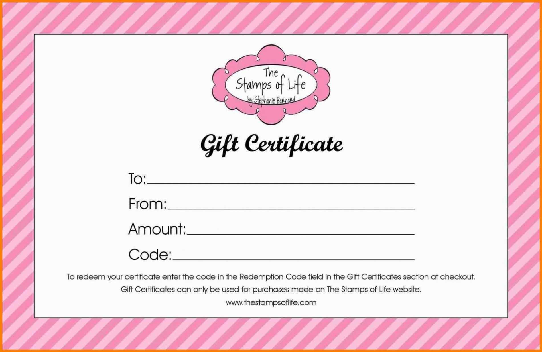 Salon Gift Certificate Templates ~ Addictionary for Nail Gift Certificate Template Free