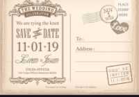 Save The Date Postcard Template ~ Addictionary in Save The Date Postcards Templates