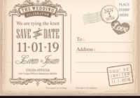 Save The Date Postcard Template ~ Addictionary pertaining to Save The Date Postcards Free Templates