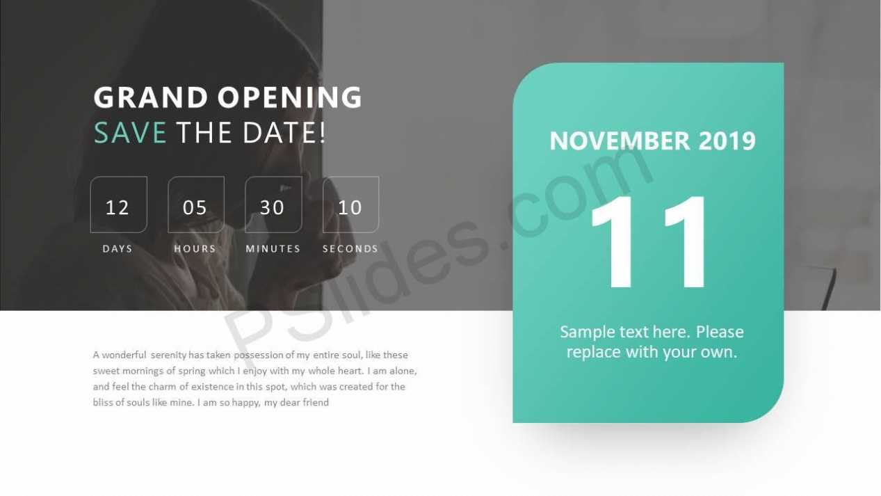 Save The Date Ppt Slide - Pslides intended for Save The Date Powerpoint Template