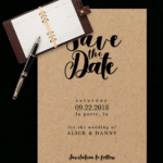 Save The Date Templates For Word [100% Free Download] in Save The Date Templates Word