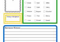 Sermon Notes Template - Lewisburg District Umc regarding Sermon Notes Template