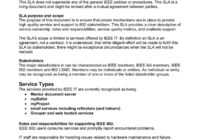 Service Level Agreement (Sla) For Information Technology inside Information Technology Service Level Agreement Template