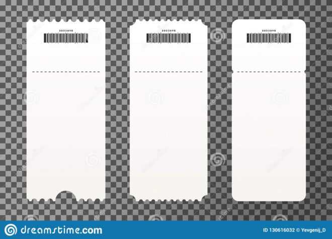 Set Of Empty Ticket Templates Isolated On Transparent pertaining to Blank Admission Ticket Template