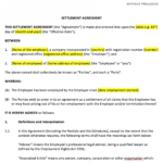 Settlement Agreement Template in Settlement Agreement And Release Of All Claims Template