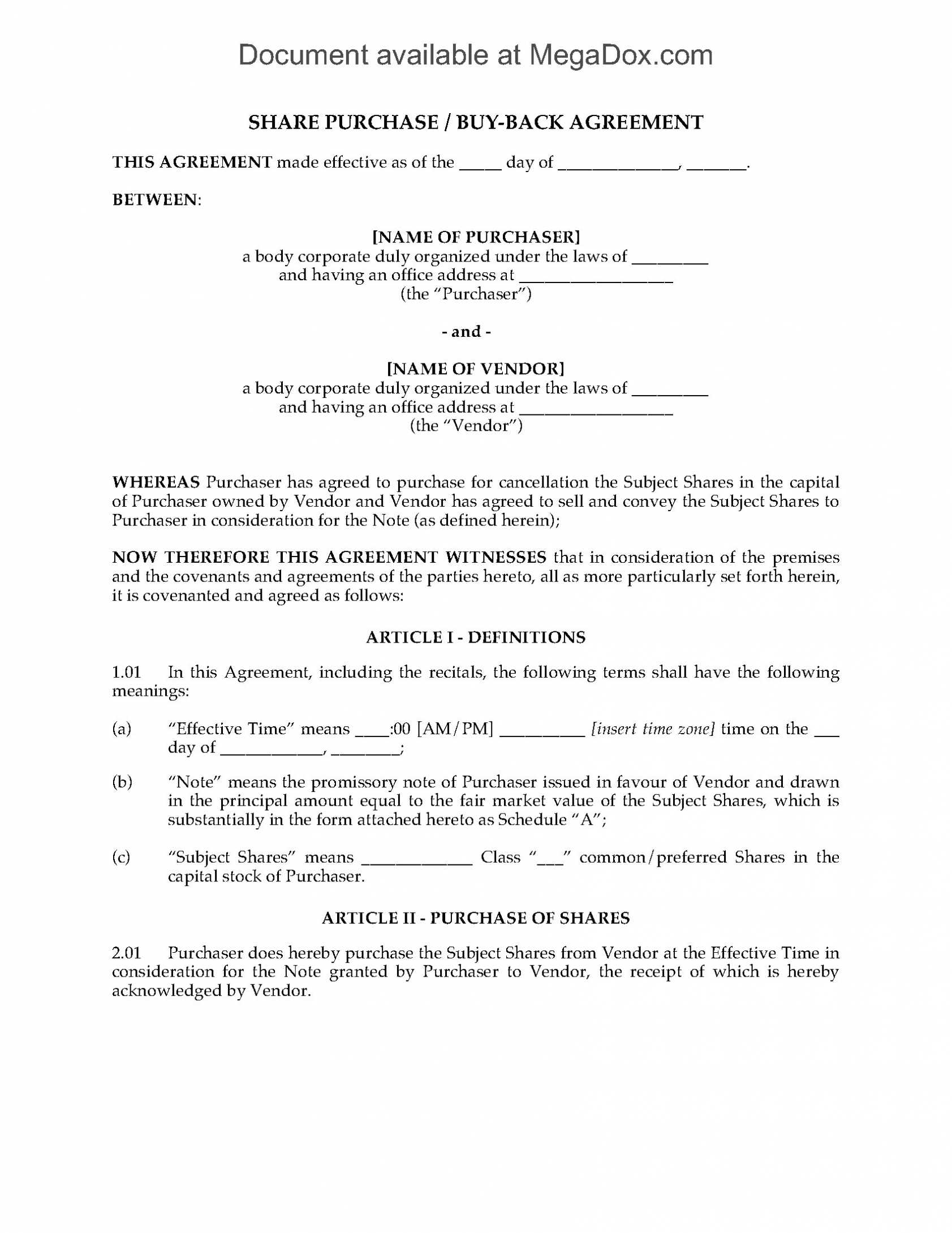 share-buy-back-agreement-template