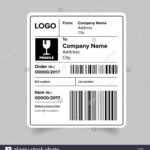 Shipping Label Template Stock Vector Image &amp; Art - Alamy in Package Mailing Label Template
