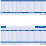 Slpay1 - Compatible Sage Payslips - 2 Per Page (Blue) - Various Pack Sizes throughout Blank Payslip Template