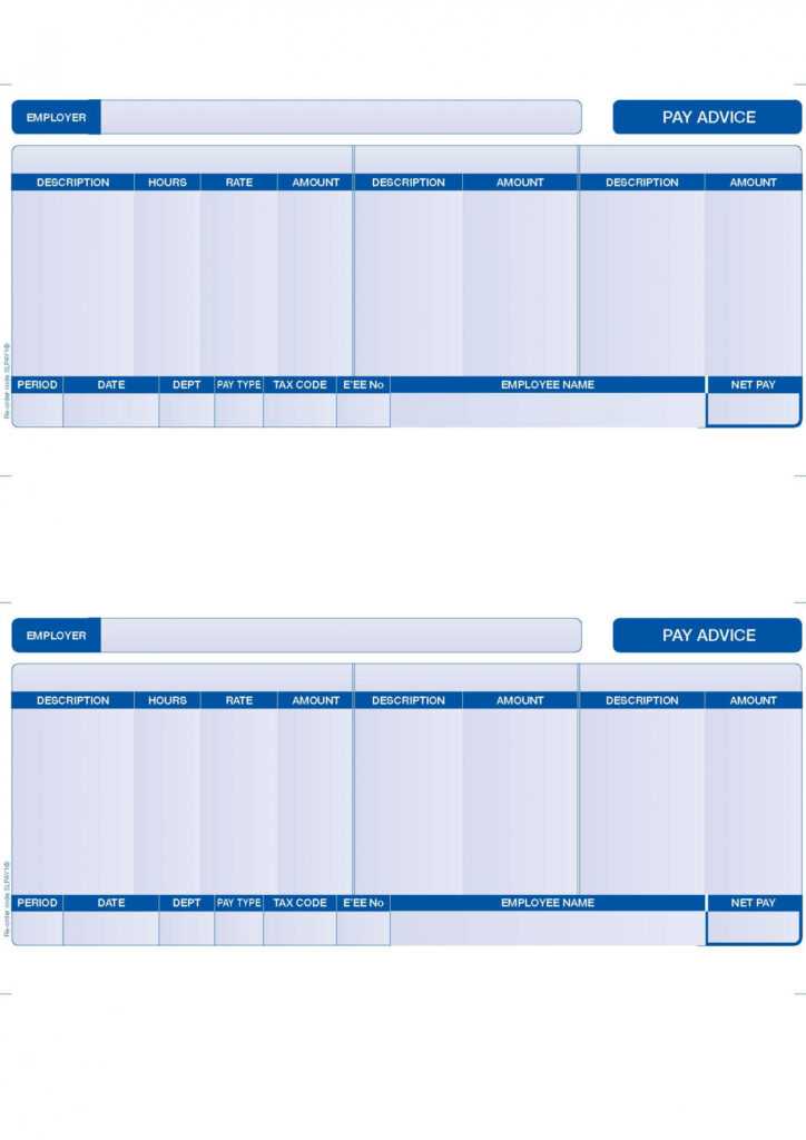 Blank Payslip Template