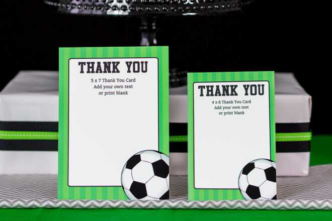 Soccer Thank You Card Template - Business Professional Templates with Soccer Thank You Card Template