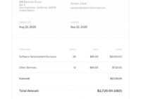 Software Development Invoice Template | Developer Invoice intended for Software Development Invoice Template