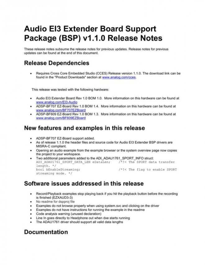 Software Release Note Template ~ Addictionary inside Software Release Notes Document Template