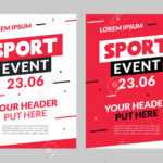 Sport Flyer Design Banner Poster. Sport Event Template Brochure.. regarding Sports Event Flyer Template