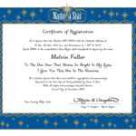 Star Naming Certificate Template - Sample Professional Templates with Star Naming Certificate Template