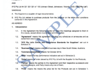 Supply Agreement - Free Template | Sample - Lawpath throughout Preferred Supplier Agreement Template
