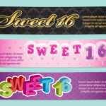 Sweet 16 Banners - Download Free Vectors, Clipart Graphics within Sweet 16 Banner Template