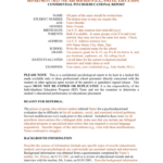 Template For A Bilingual Psychoeducational Report with regard to Psychoeducational Report Template