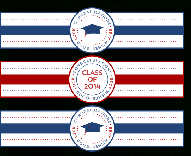 Template : Graduation Water Bottle Wrappers Paper Trail within Graduation Labels Template Free