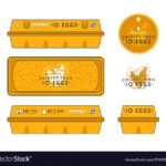 Template Label For Egg Packaging Royalty Free Vector Image throughout Egg Carton Labels Template