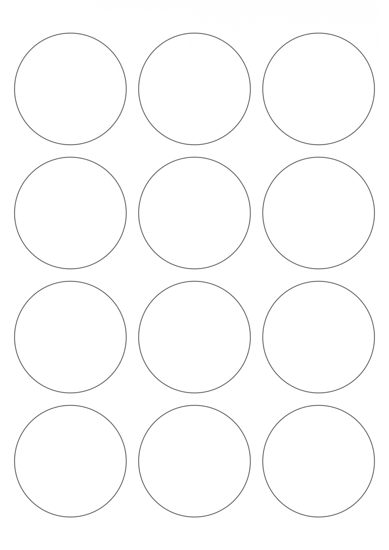 Round Sticker Labels Template – Great Professional Template Design