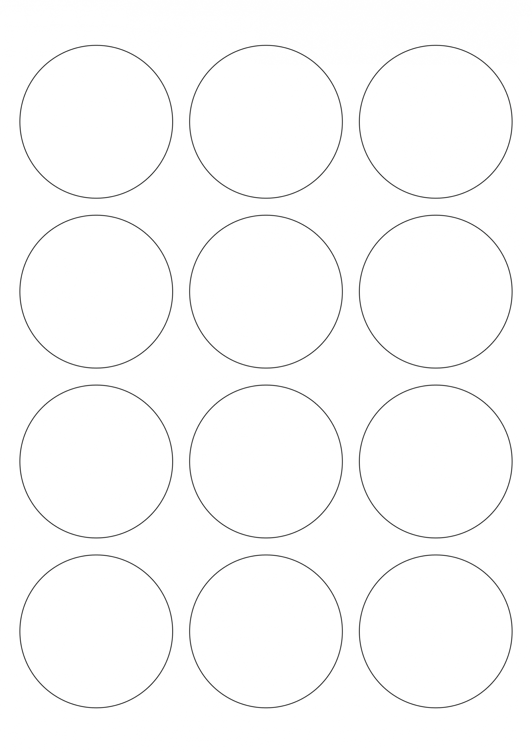 Round Sticker Template Free