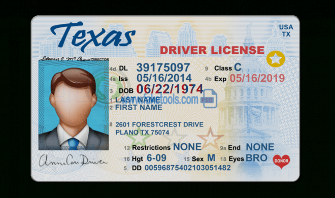 Texas Driver License Psd Template : High Quality Psd Template inside Blank Drivers License Template