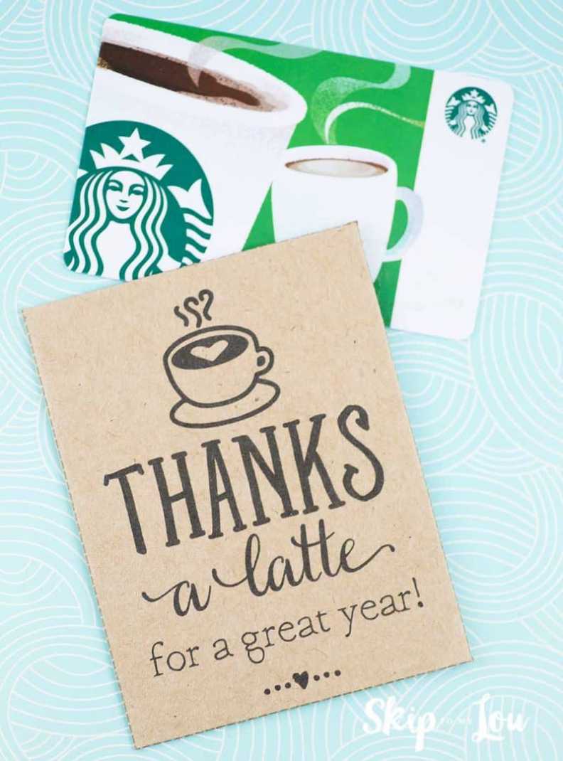 Thanks A Latte! Free Printable Gift Tags | Skip To My Lou regarding Thanks A Latte Card Template