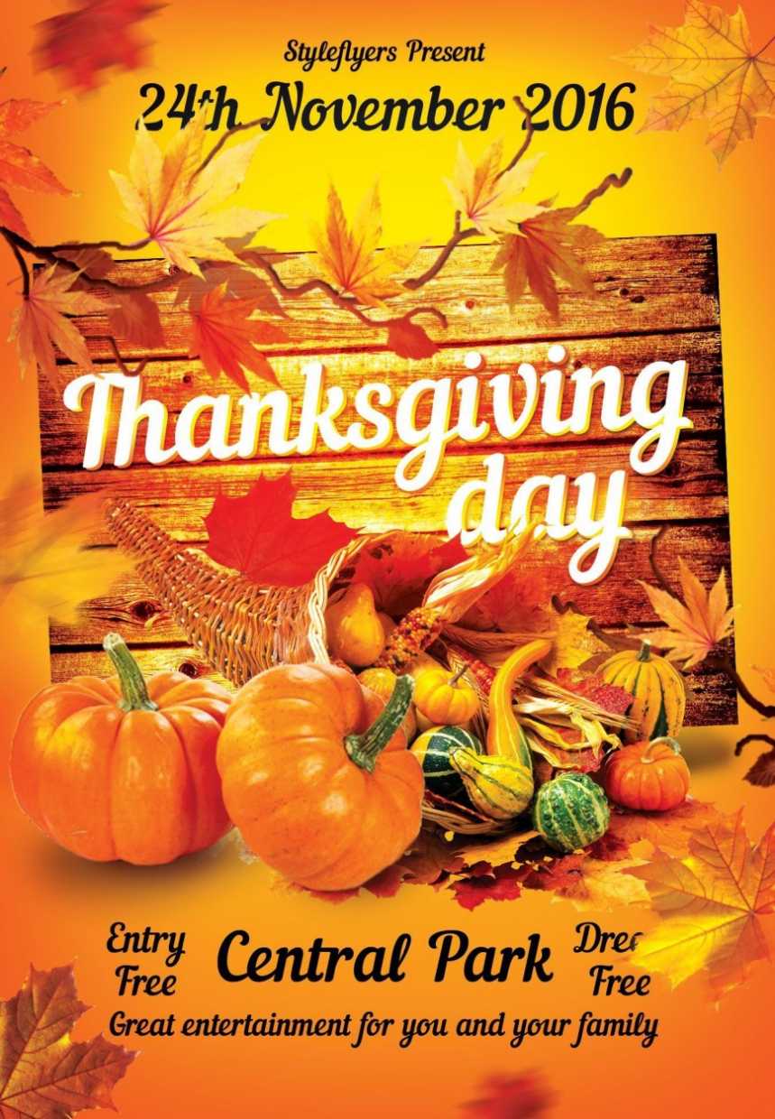 Thanksgiving Flyer Template Free ~ Addictionary with regard to Thanksgiving Flyer Template Free Download