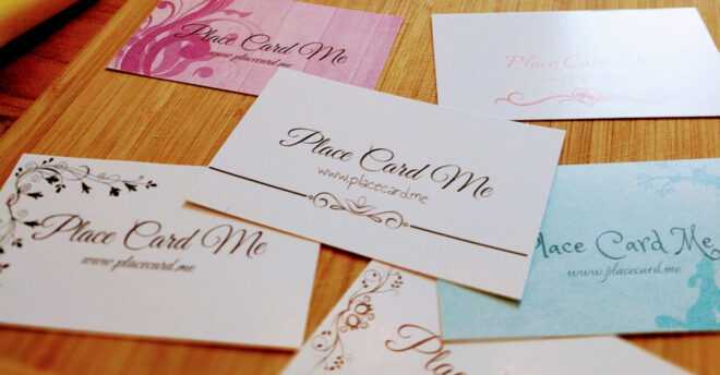 The Definitive Guide To Wedding Place Cards | Place Card Me regarding Michaels Place Card Template