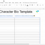 The Ultimate Character Bio Template 2018 | 70+ Questions regarding Free Bio Template Fill In Blank