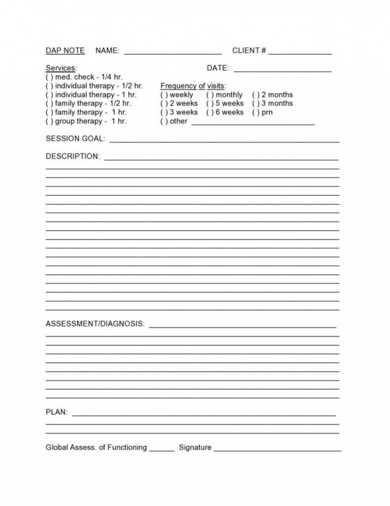 Speech Therapy Progress Notes Template