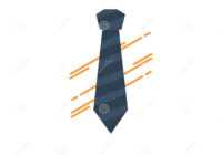 Tie, Business, Dress, Fashion, Interview Flat Color Icon inside Tie Banner Template