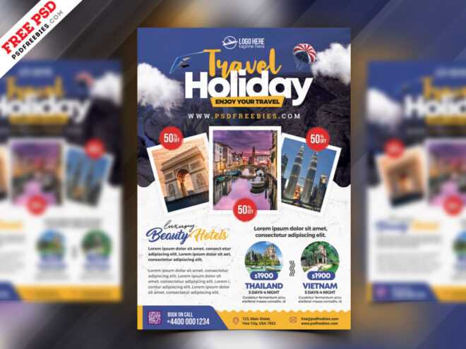 Tour Travel Flyer Psd Template | Psdfreebies within Tour Flyer Template