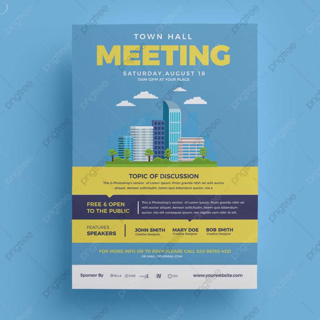 Meeting Flyer Template - Great Professional Template Design