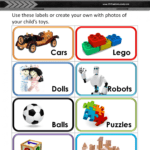Toy Bin Labels | Create Toy Labels With Photos And Print At Home within Bin Labels Template